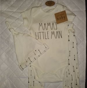 NWT Rae Dunn Baby onesie set 6-9 months